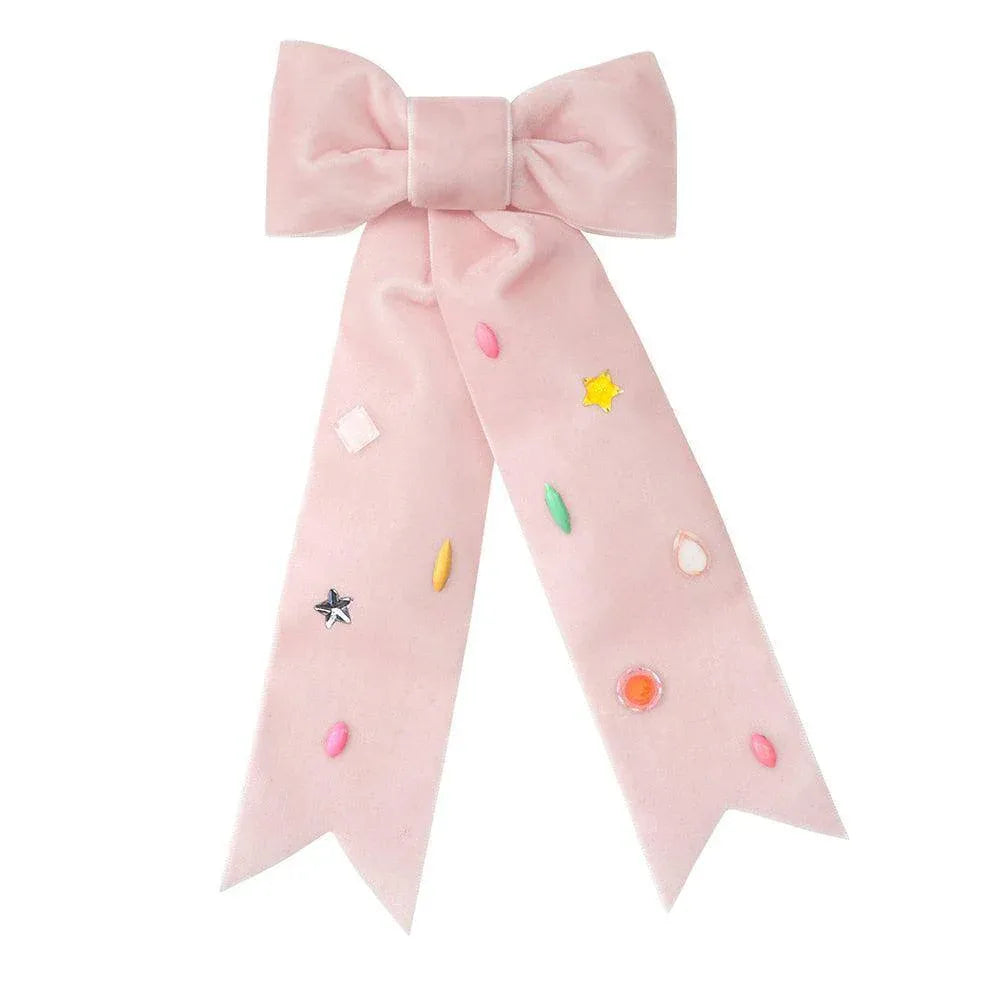 Meri Meri Pink Bow Hair Clip - partyalacarte.co.in