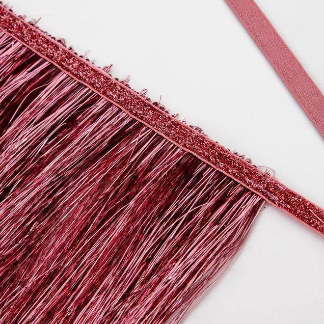 Meri Meri Pink Tinsel Fringe Garland - partyalacarte.co.in
