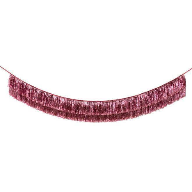 Meri Meri Pink Tinsel Fringe Garland - partyalacarte.co.in