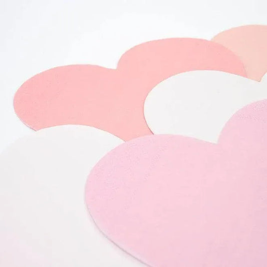 Meri Meri Pink Tone Large Heart Napkins (set of 20) - partyalacarte.co.in