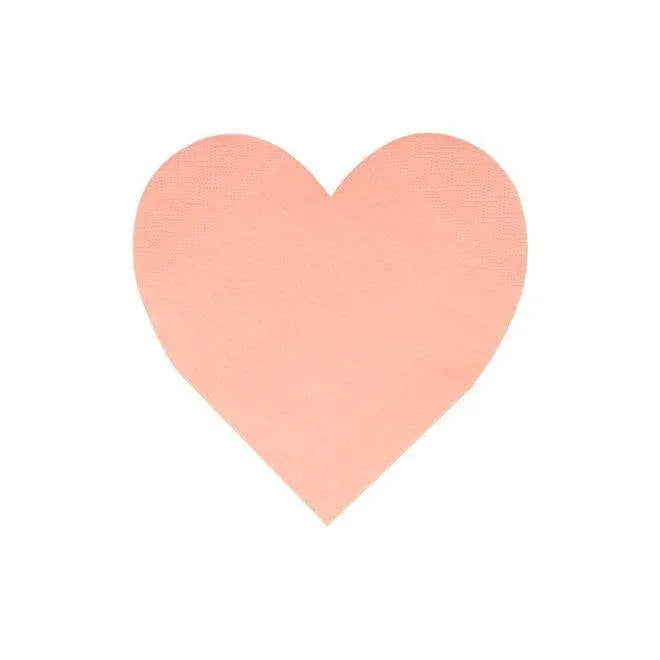 Meri Meri Pink Tone Large Heart Napkins (set of 20) - partyalacarte.co.in