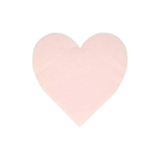 Meri Meri Pink Tone Large Heart Napkins (set of 20) - partyalacarte.co.in