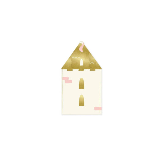 My Minds Eye Princess Castle Shaped Guest Napkins (x18) - partyalacarte.co.in