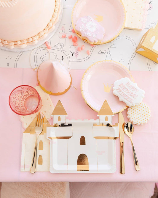My Minds Eye Princess Castle Shaped Guest Napkins (x18) - partyalacarte.co.in