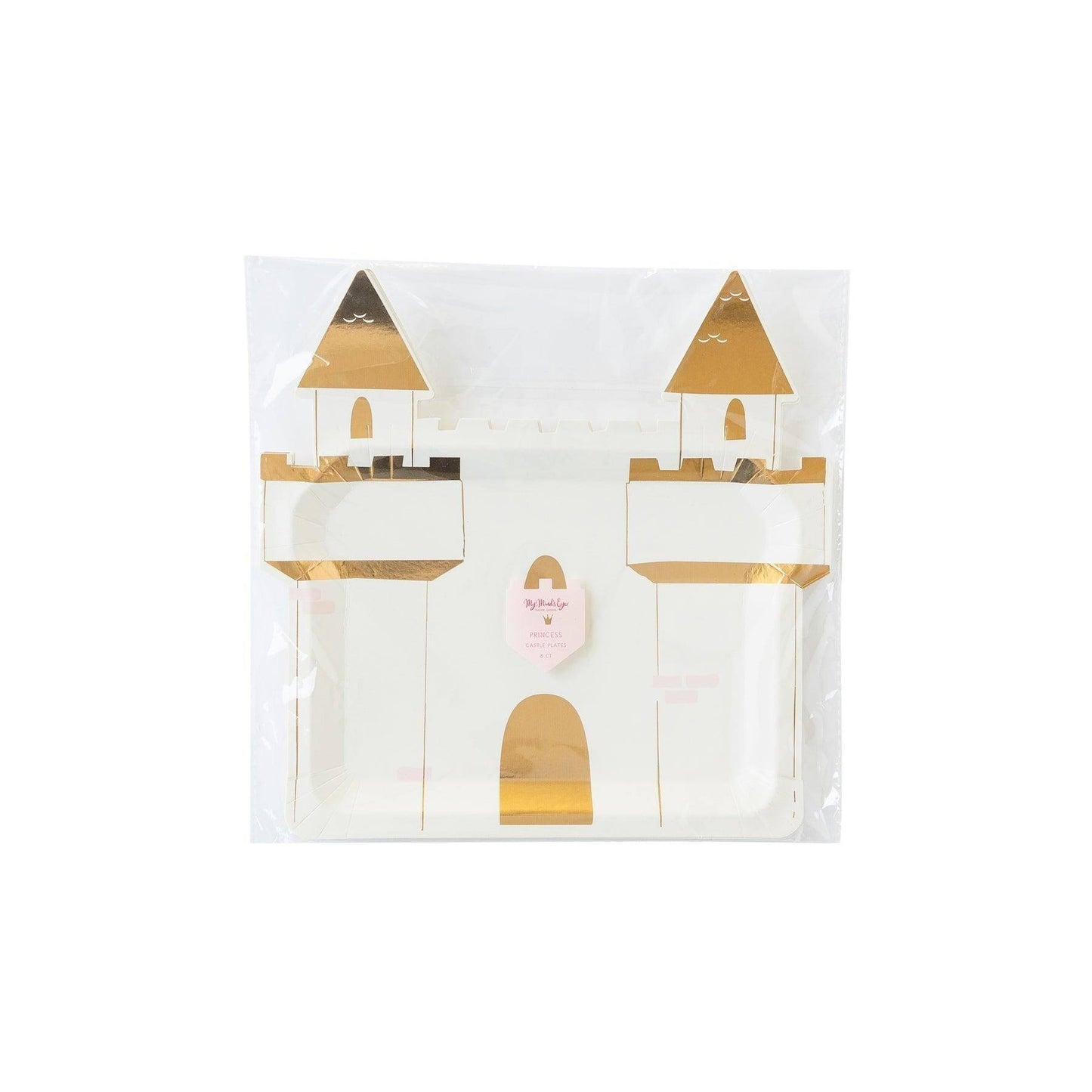 My Minds Eye Princess Castle Shaped Plate (x8) - partyalacarte.co.in