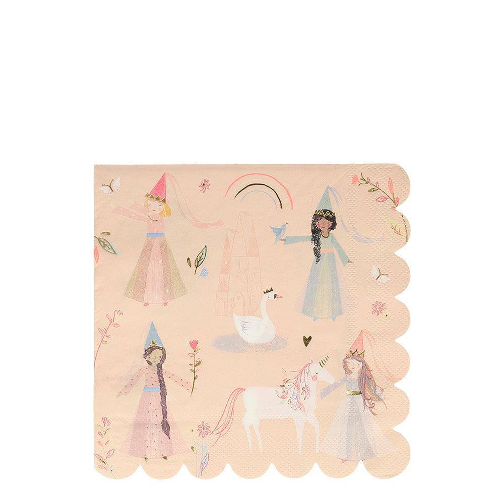 Meri Meri Princess Large Napkins (set of 16) - partyalacarte.co.in