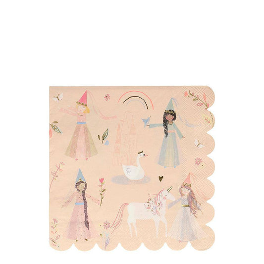 Meri Meri Princess Large Napkins (set of 16) - partyalacarte.co.in
