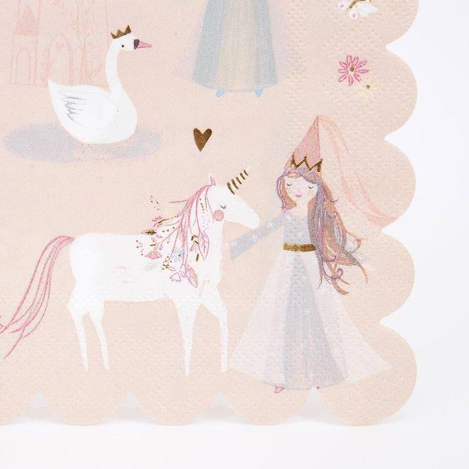 Meri Meri Princess Large Napkins (set of 16) - partyalacarte.co.in