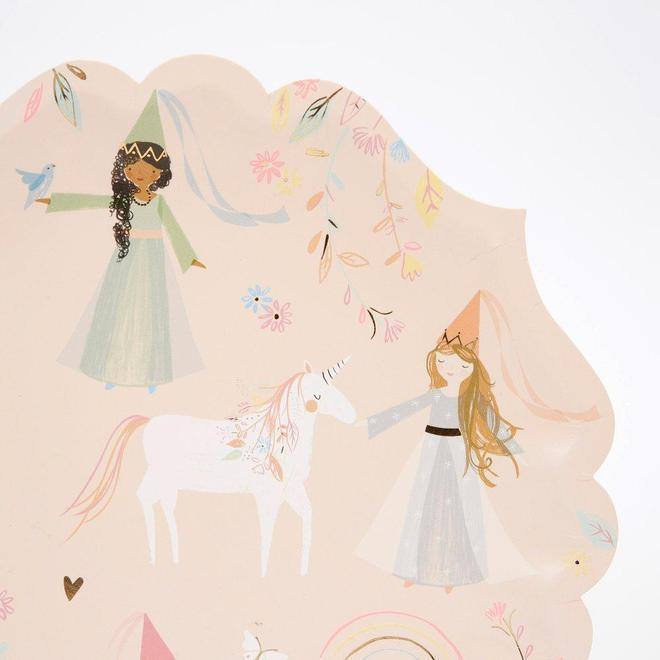 Meri Meri Princess Large Plates (set of 8) - partyalacarte.co.in