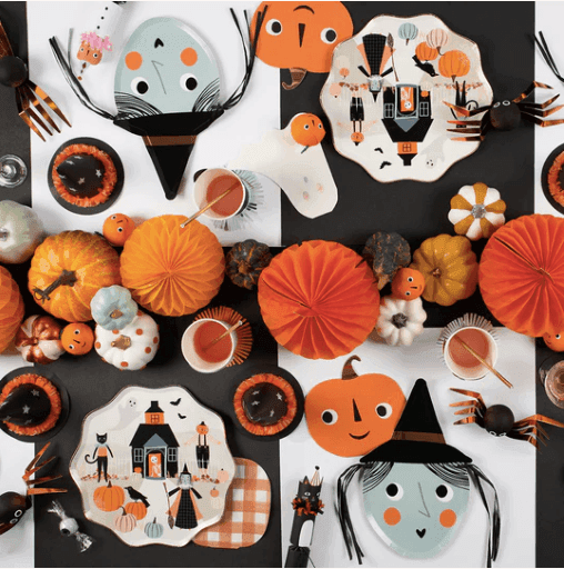Meri Meri Pumpkin Patch Dinner Plates (x 8) - partyalacarte.co.in