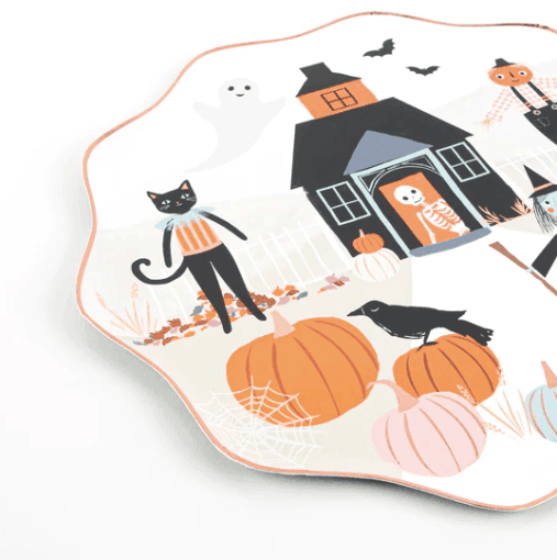 Meri Meri Pumpkin Patch Dinner Plates (x 8) - partyalacarte.co.in