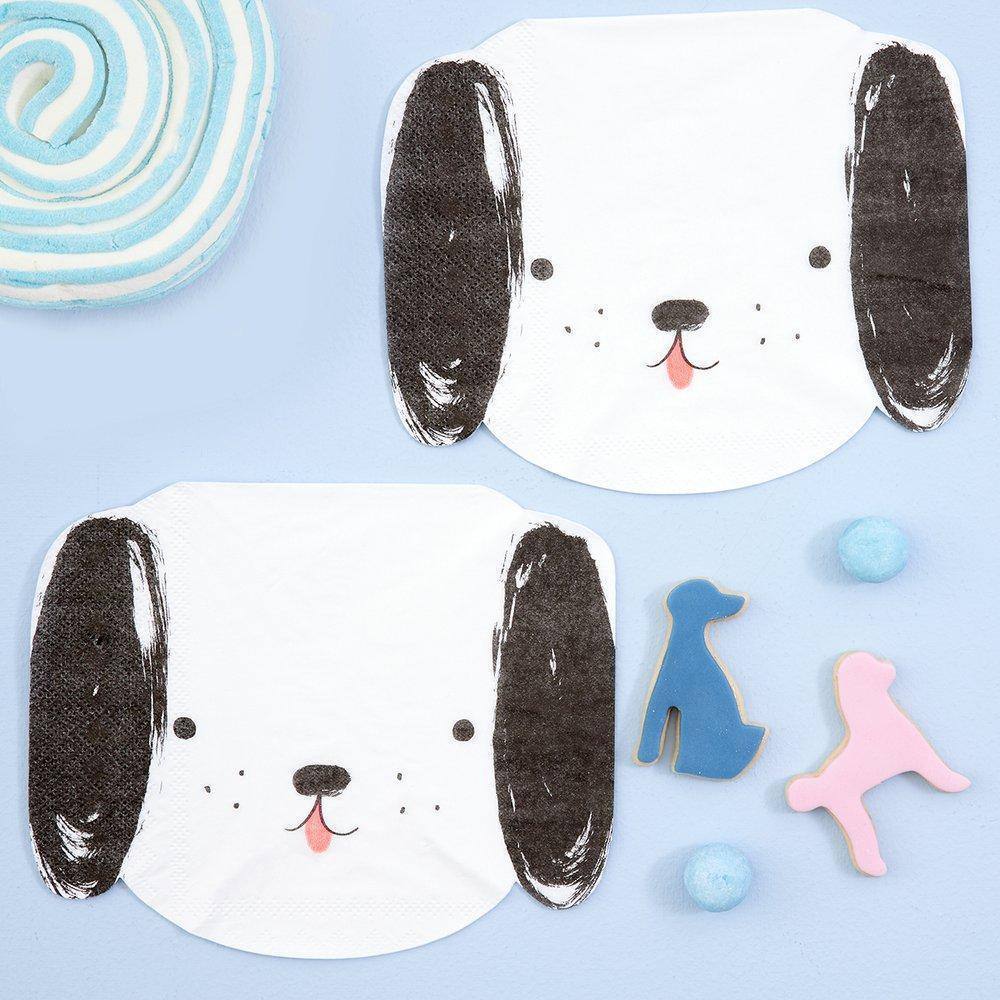 Meri Meri Puppy Dog Napkins (set of 20) - partyalacarte.co.in