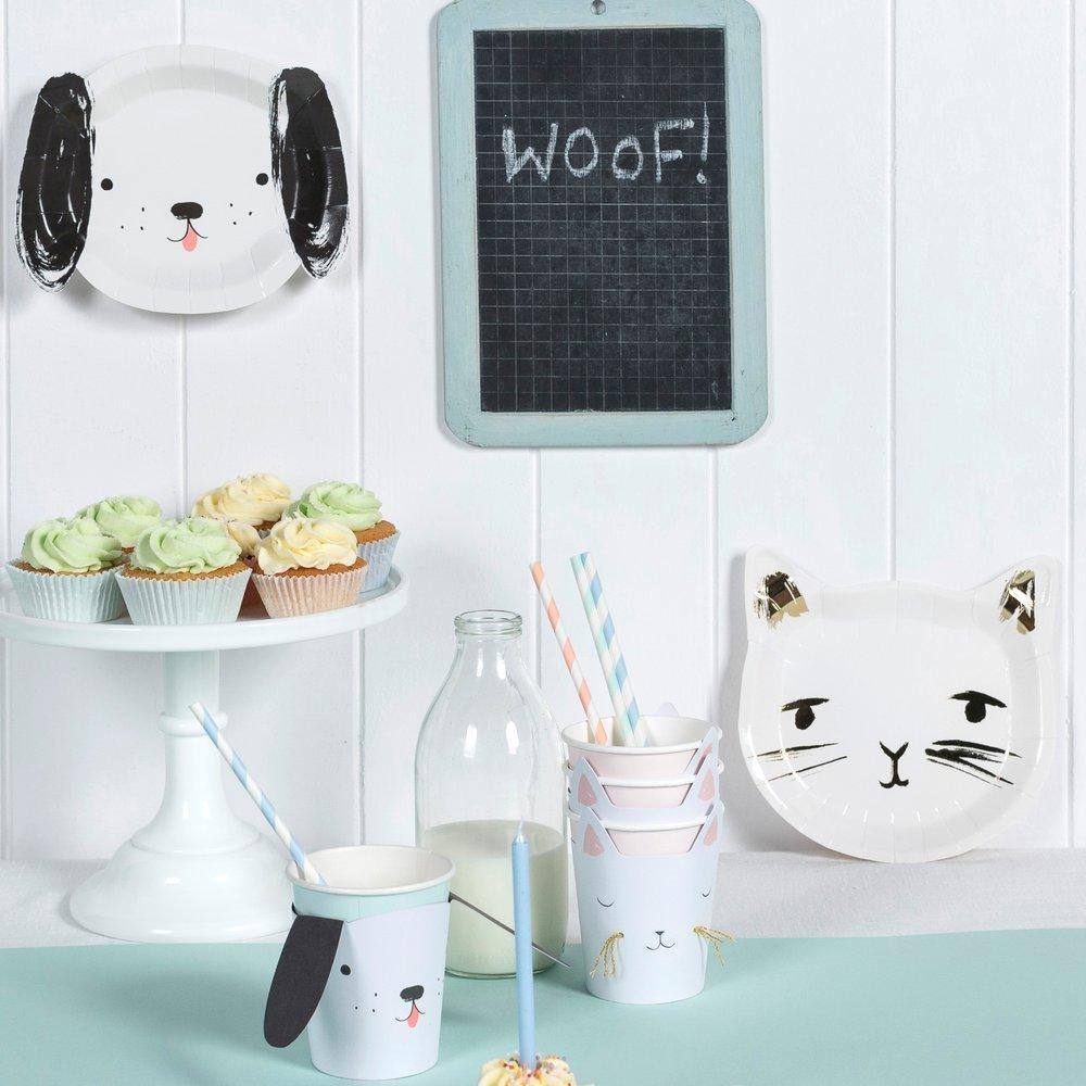 Meri Meri Puppy Dog Plates (Set of 12) - partyalacarte.co.in