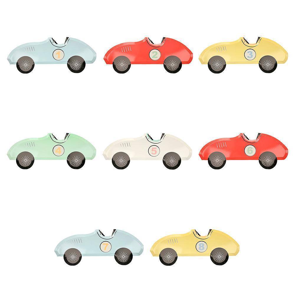 Meri Meri Race Car Plates (set of 8) - partyalacarte.co.in