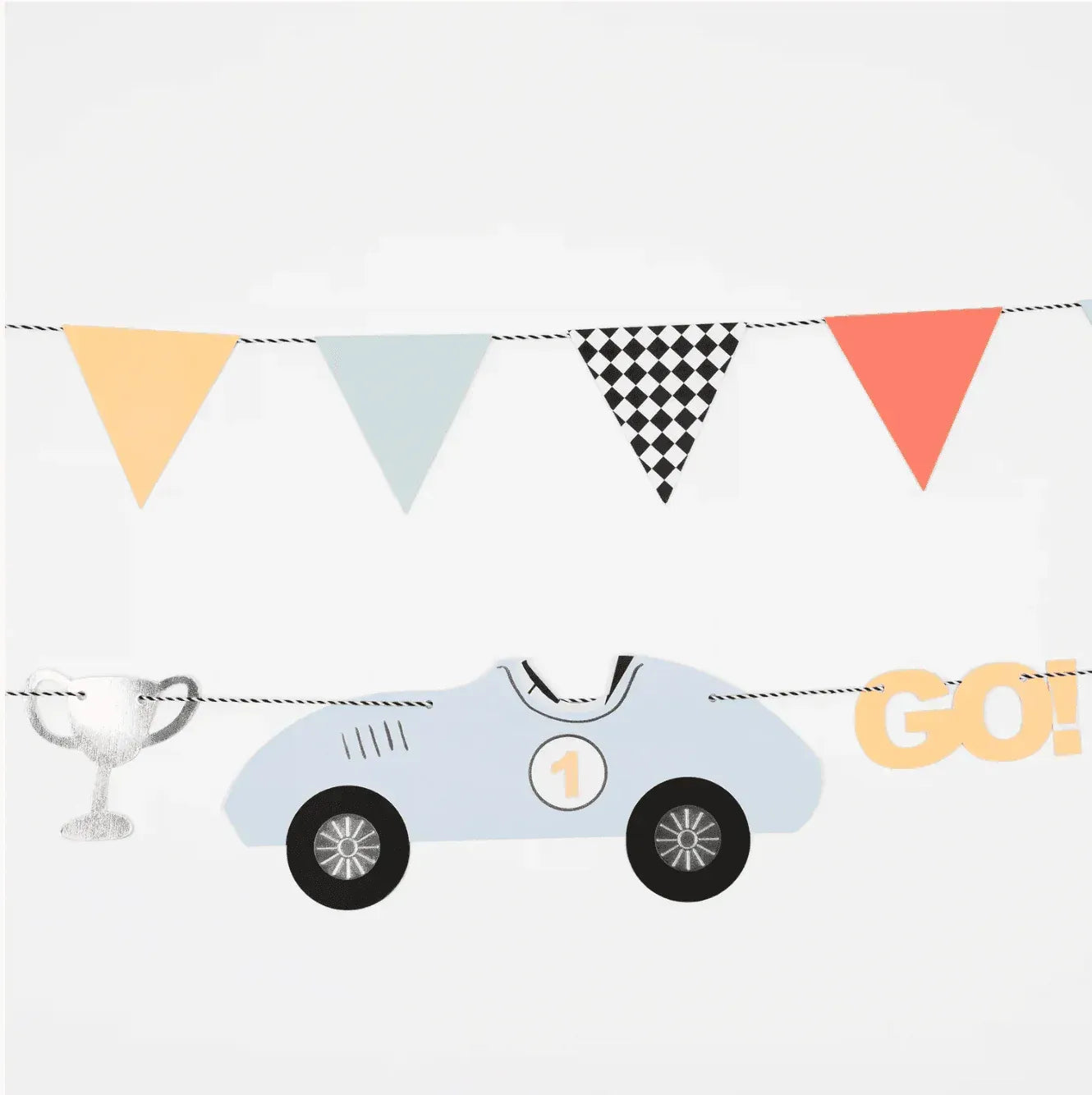 Meri Meri Race Cars Garland - partyalacarte.co.in