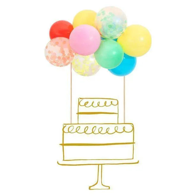 Meri Meri Rainbow Balloon Cake Topper Kit - partyalacarte.co.in