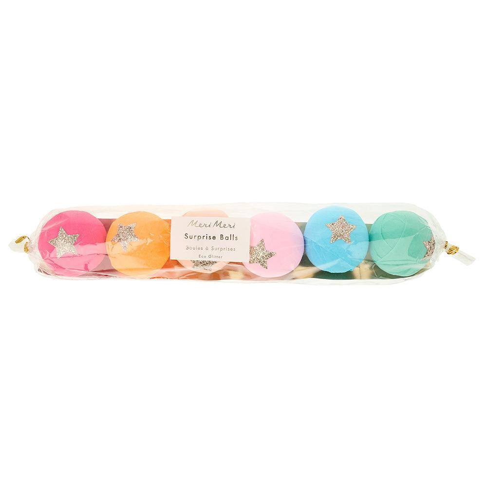 Meri Meri Rainbow Surprise Balls (set of 6) - partyalacarte.co.in
