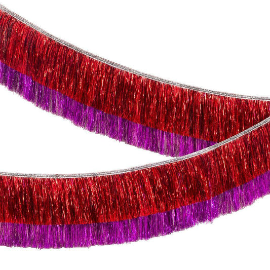 Meri Meri Red & Pink Tinsel Garland - partyalacarte.co.in