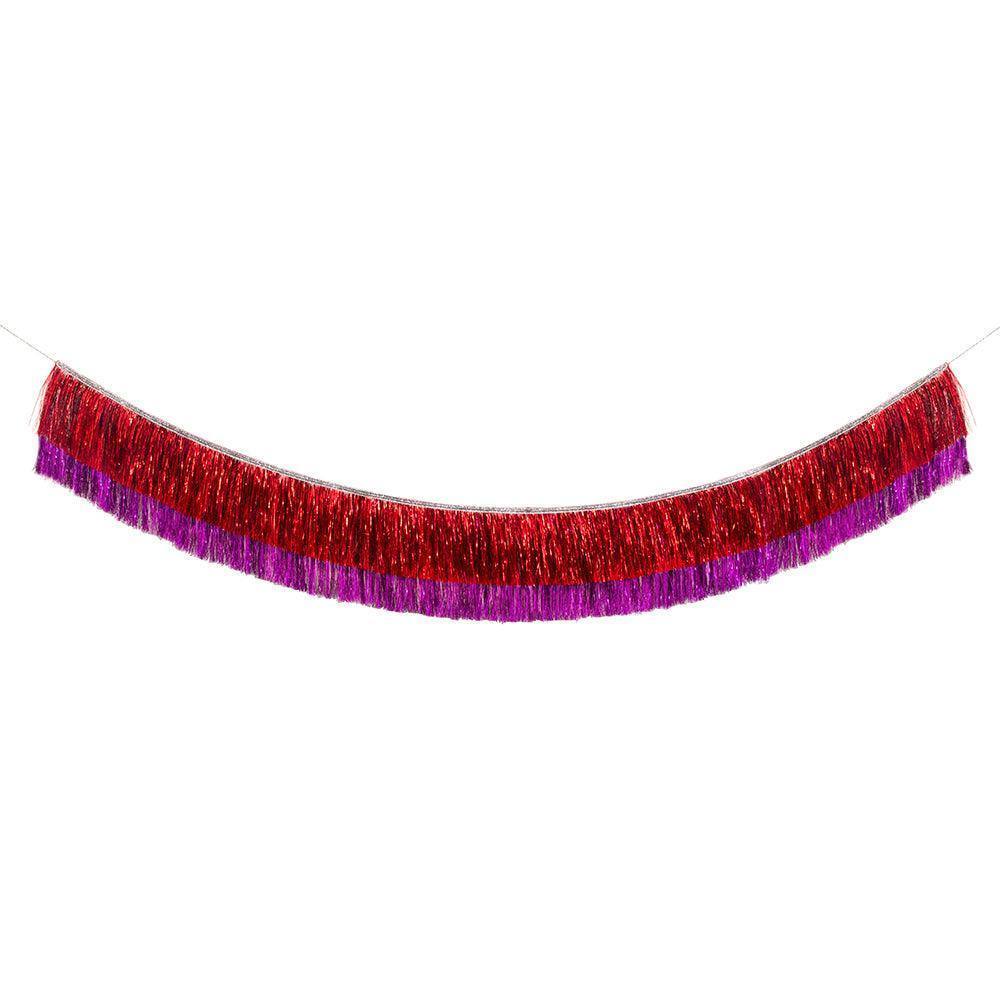 Meri Meri Red & Pink Tinsel Garland - partyalacarte.co.in