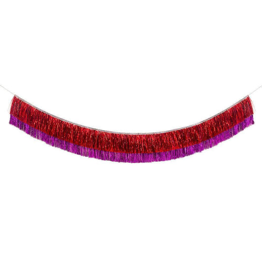 Meri Meri Red & Pink Tinsel Garland - partyalacarte.co.in