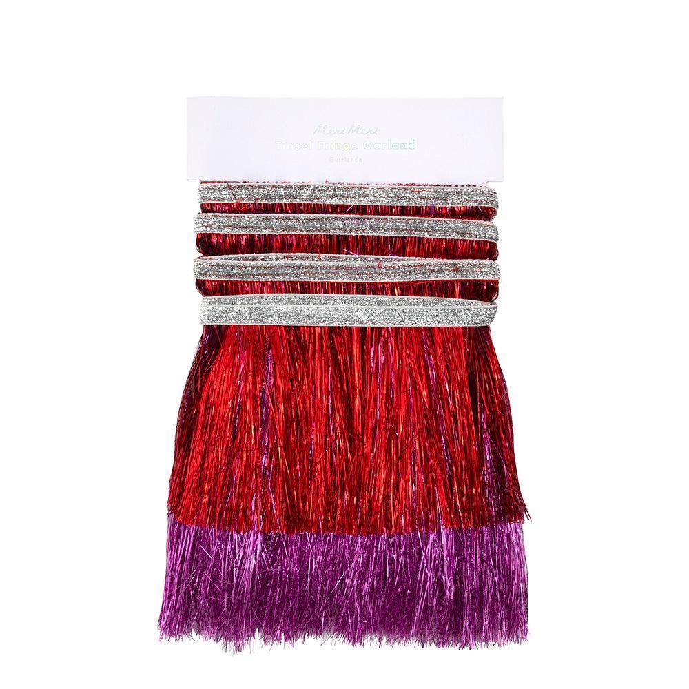 Meri Meri Red & Pink Tinsel Garland - partyalacarte.co.in