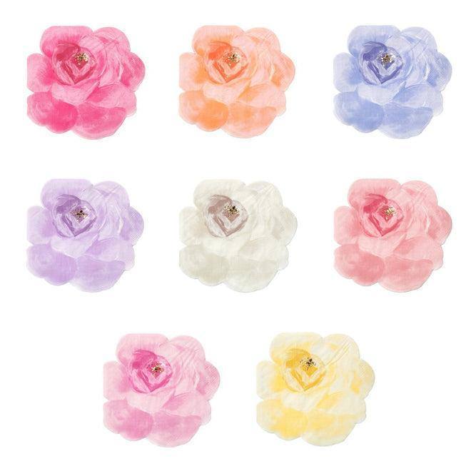 Meri Meri Rose Garden Napkins (set of 16) - partyalacarte.co.in