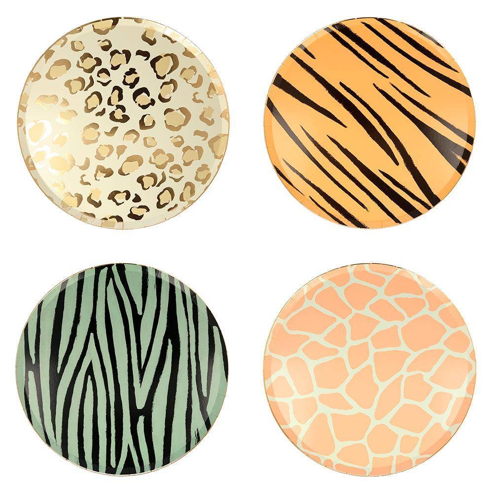 Meri Meri Safari Animal Print Dinner Plates (set of 8) - partyalacarte.co.in