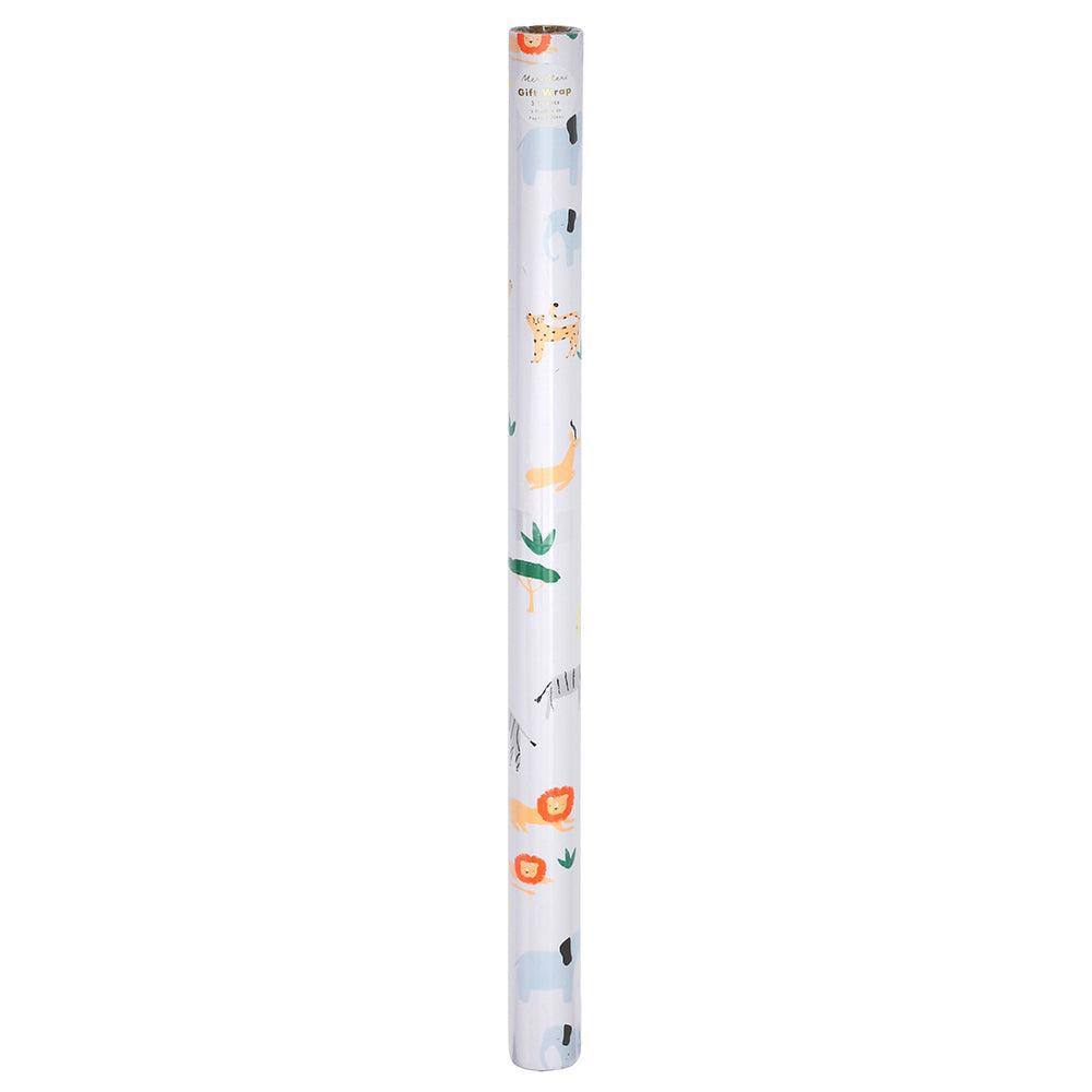 Meri Meri Safari Gift Wrap Roll (set of 3 sheets) - partyalacarte.co.in