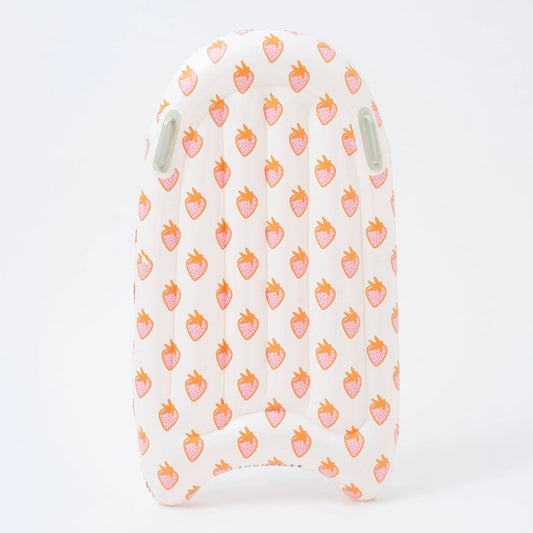 sunnylife Sea Seeker Strawberry Inflatable Boogie Board - partyalacarte.co.in