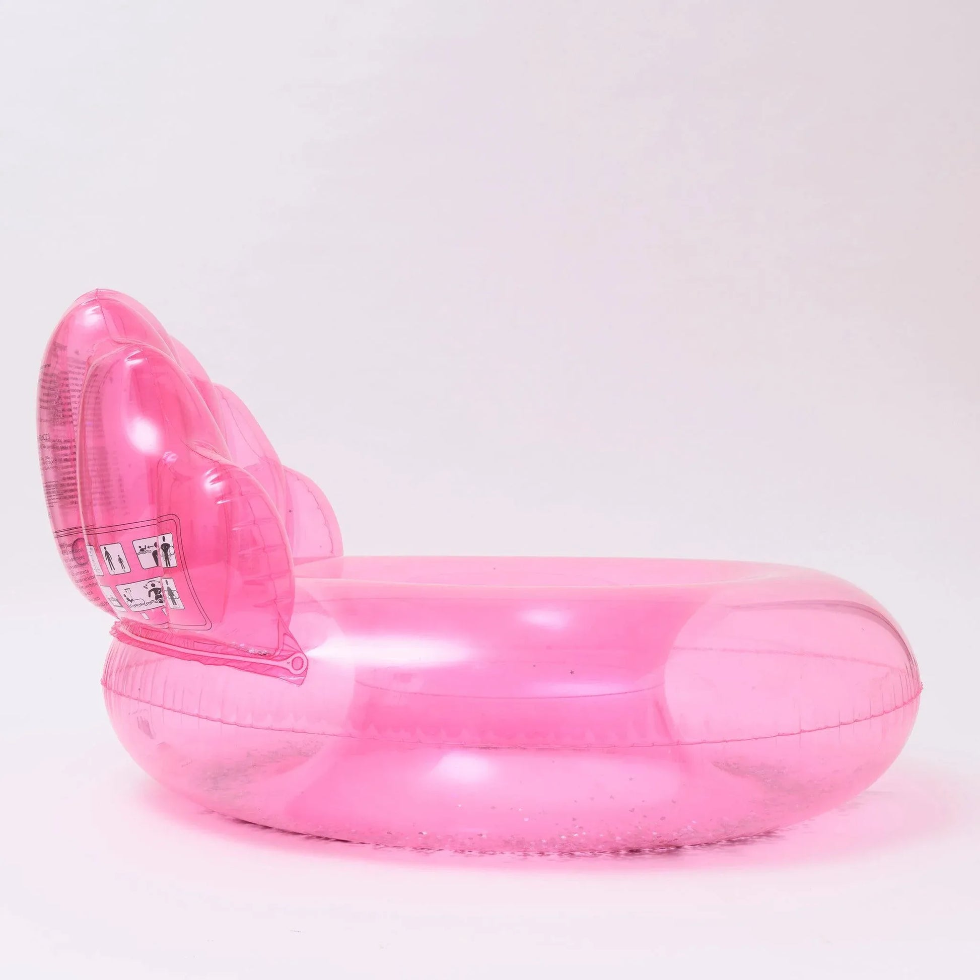 sunnylife Shell Bubblegum Luxe Pool Ring - partyalacarte.co.in