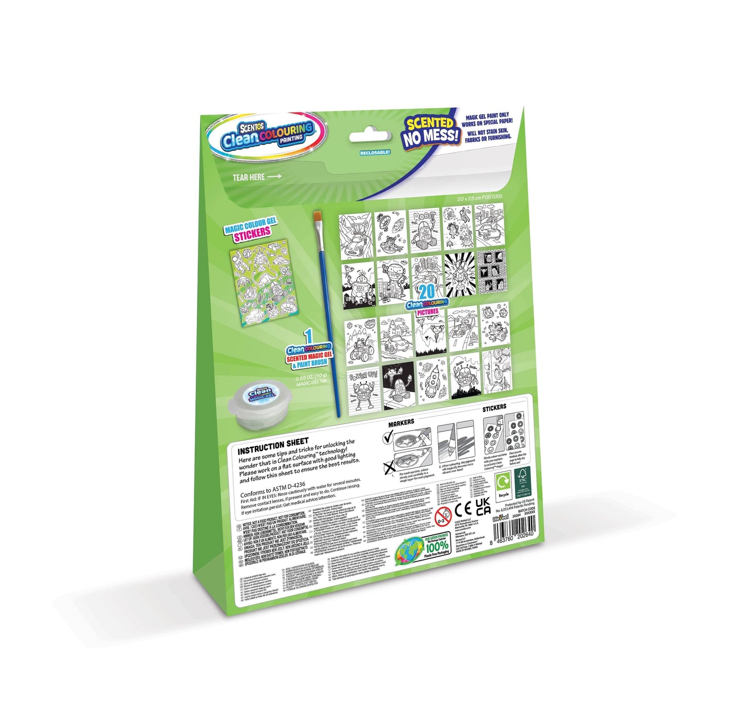 CleanColouring™ Magic Gel Painting Adventure Set