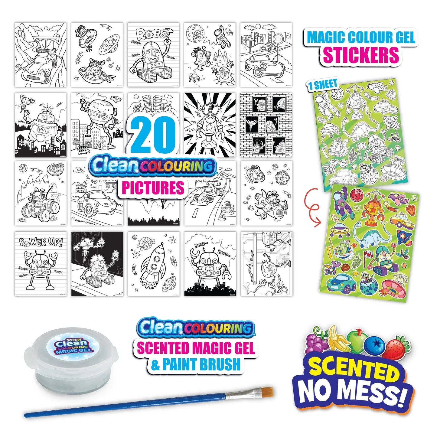 CleanColouring™ Magic Gel Painting Adventure Set