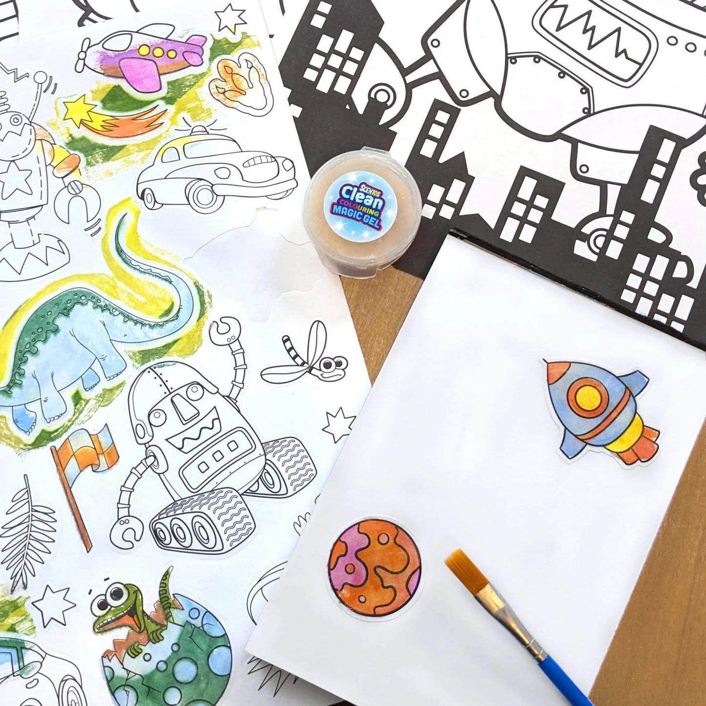 CleanColouring™ Magic Gel Painting Adventure Set