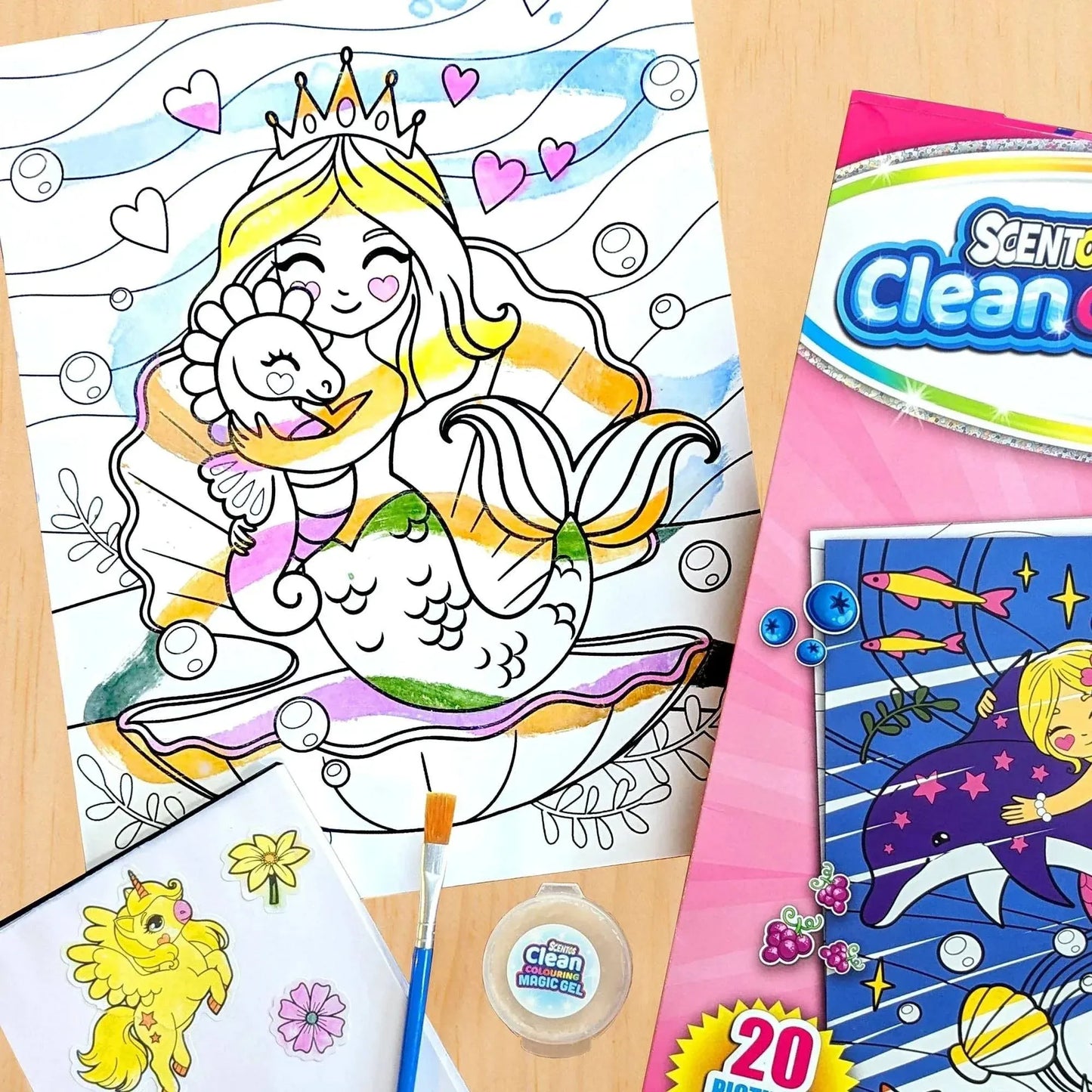 CleanColouring™ Magic Gel Painting Enchanted Set