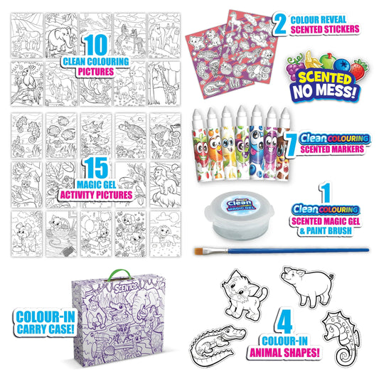SCENTOS CLEAN COLOURING BOX SET - CREATURES