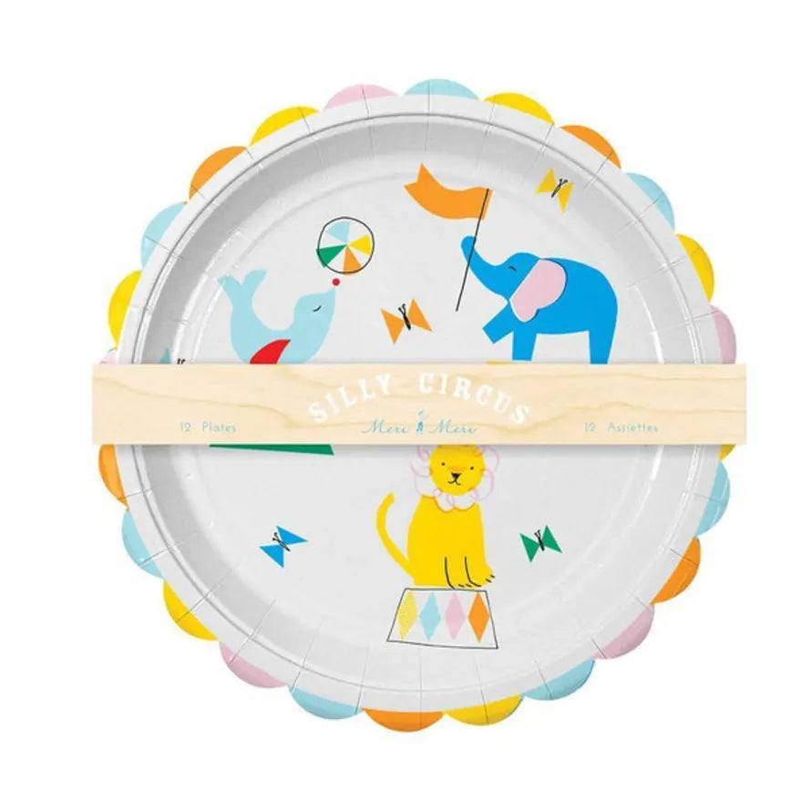 Meri Meri Silly Circus Plates Large - partyalacarte.co.in