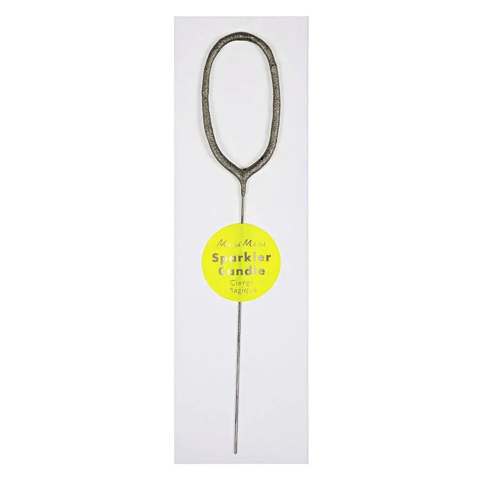 Meri Meri Silver Sparkler Number Candles - partyalacarte.co.in