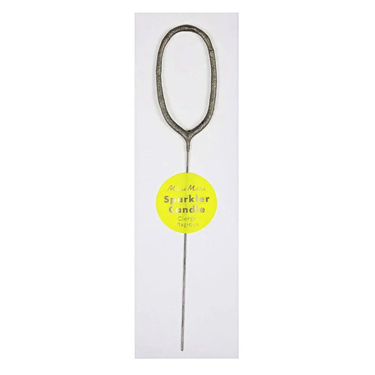 Meri Meri Silver Sparkler Number Candles - partyalacarte.co.in