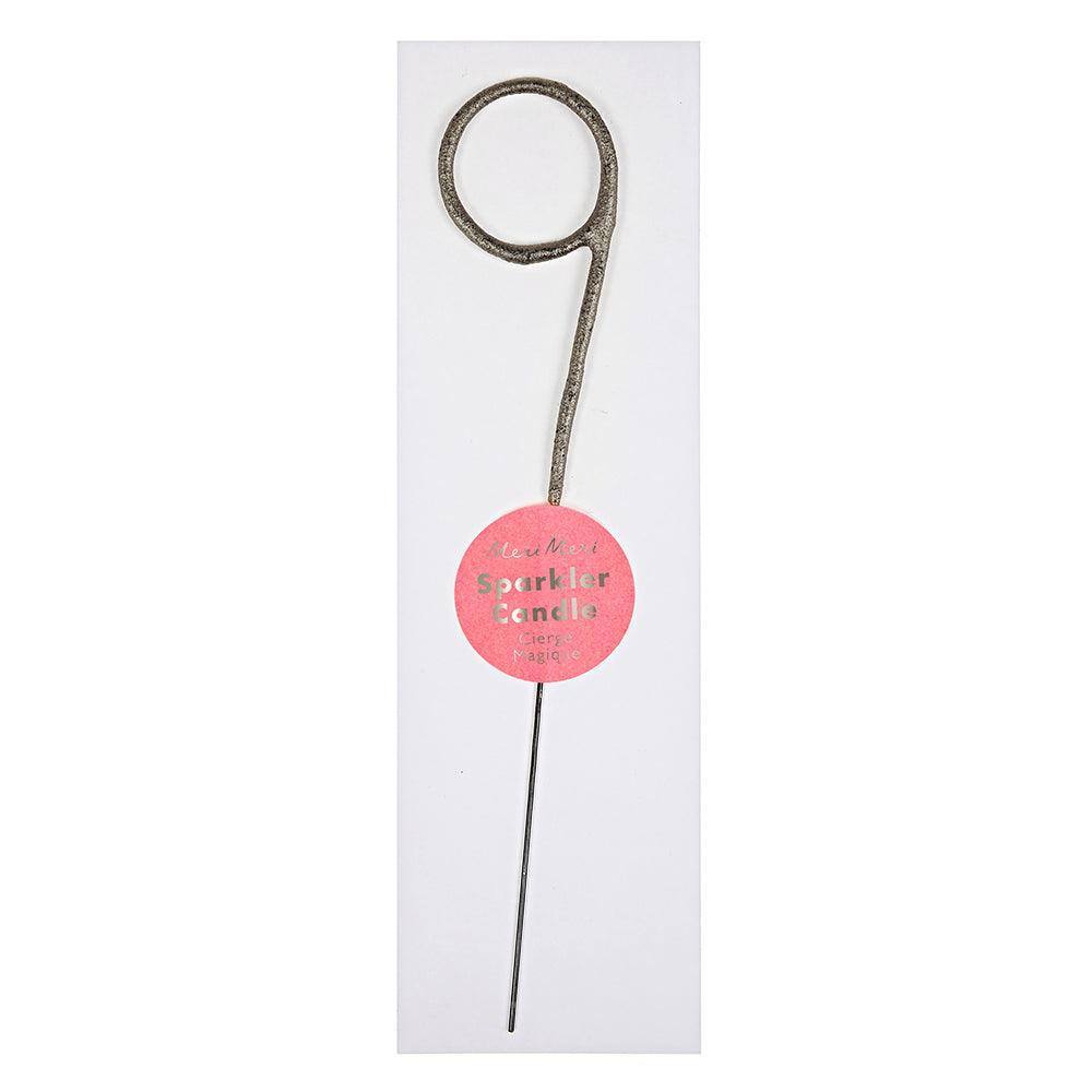 Meri Meri Silver Sparkler Number Candles - partyalacarte.co.in