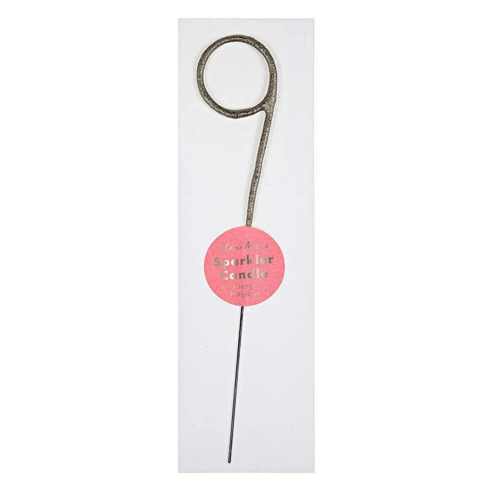 Meri Meri Silver Sparkler Number Candles - partyalacarte.co.in