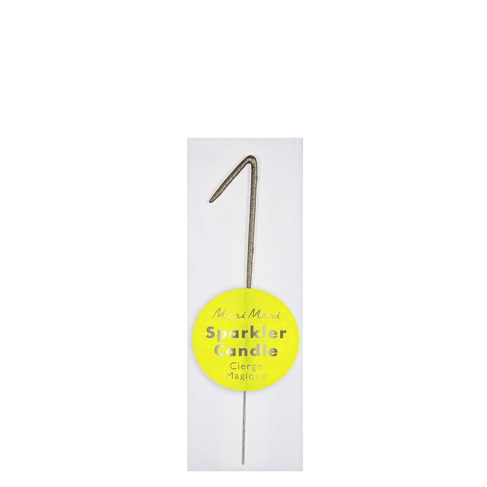 Meri Meri Silver Sparkler Number Candles - partyalacarte.co.in