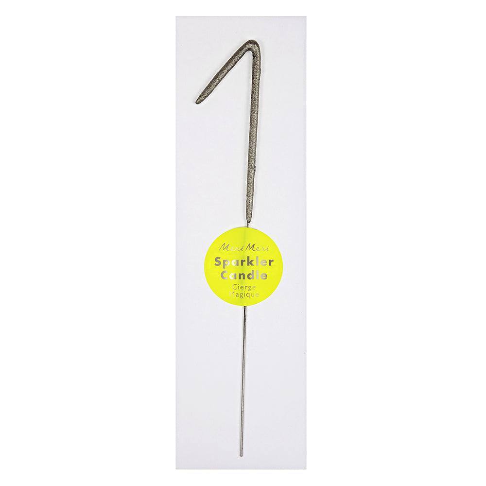 Meri Meri Silver Sparkler Number Candles - partyalacarte.co.in