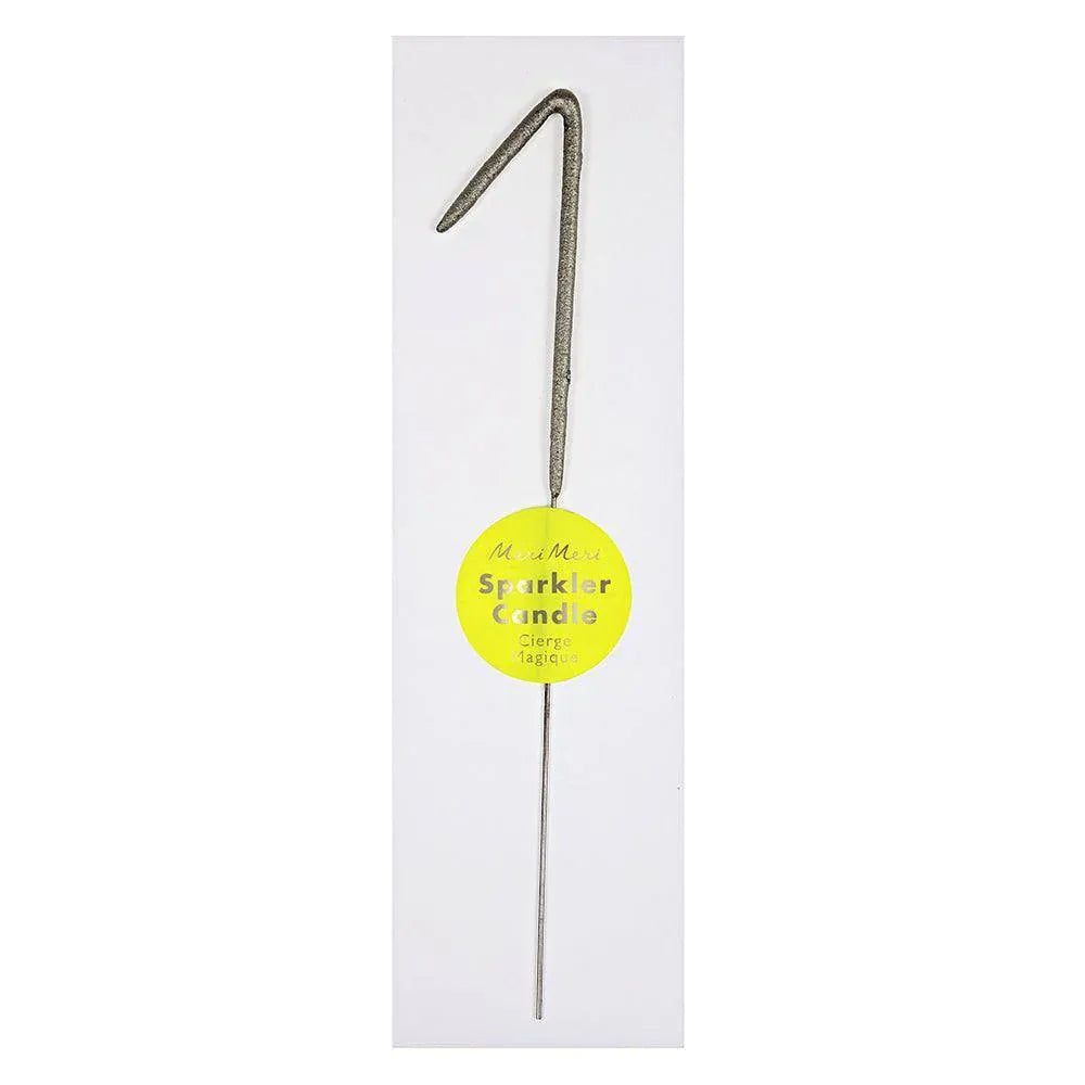 Meri Meri Silver Sparkler Number Candles - partyalacarte.co.in