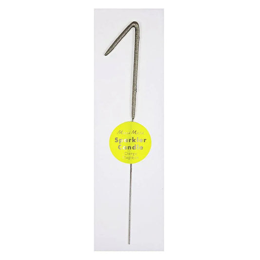 Meri Meri Silver Sparkler Number Candles - partyalacarte.co.in