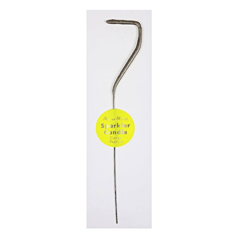 Meri Meri Silver Sparkler Number Candles - partyalacarte.co.in