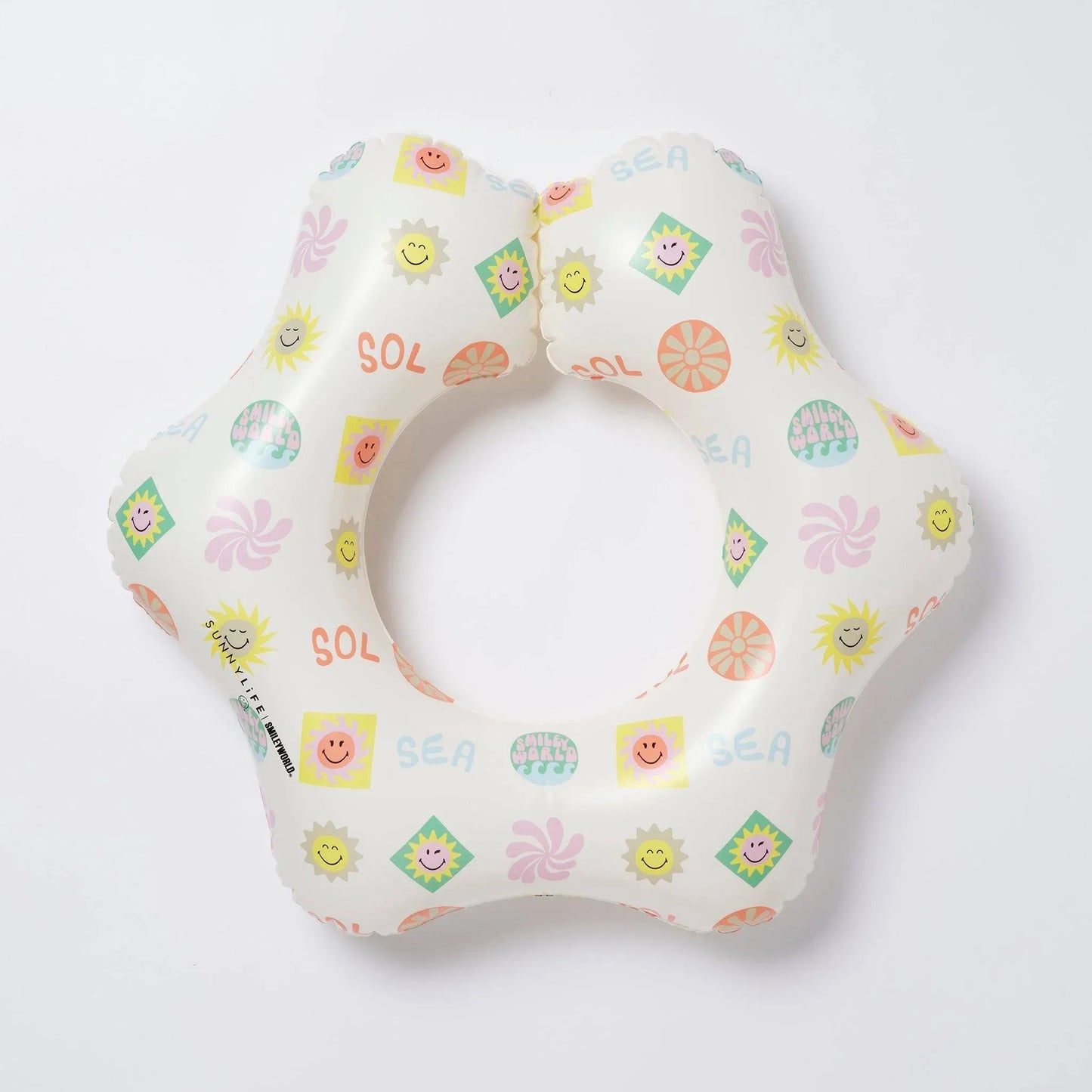 sunnylife SMILEY World Kiddy Float Ring - partyalacarte.co.in