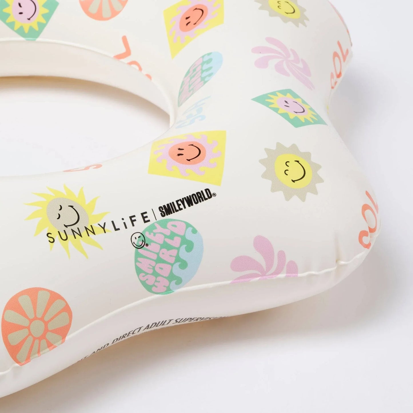 sunnylife SMILEY World Kiddy Float Ring - partyalacarte.co.in