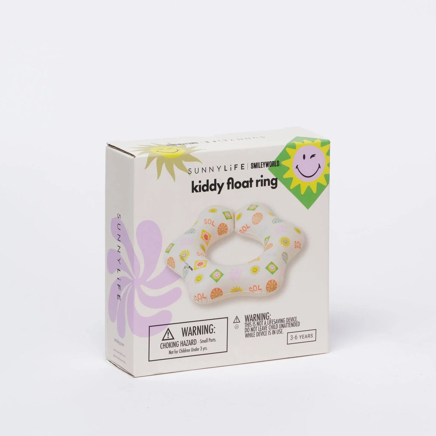 sunnylife SMILEY World Kiddy Float Ring - partyalacarte.co.in