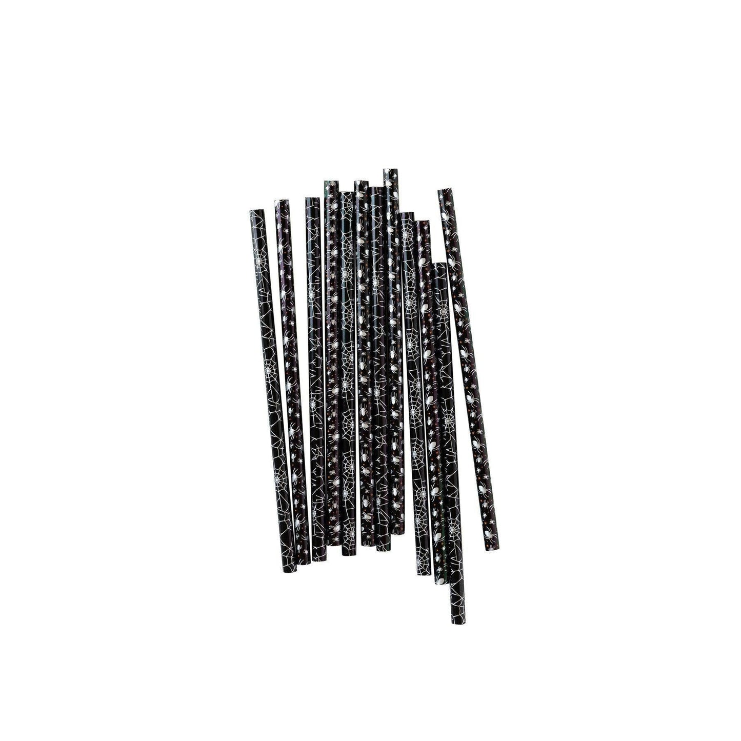 My Minds Eye Spiders and Webs Reusable Straws (x12) - partyalacarte.co.in