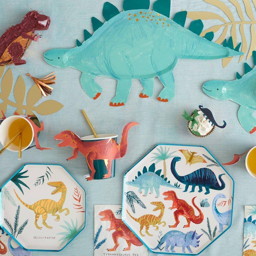 Meri Meri Stegosaurus Platters (set of 4) - partyalacarte.co.in